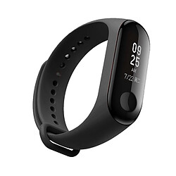 Wewoo Bracelet Montre Bracelet Caoutchouc En Silicone Bracelet Poignet Remplacement Pour Xiaomi Mi Band 3 (Noir)