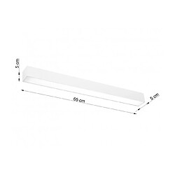 Luminaire Center Suspension Pinne Aluminium blanc 1 ampoule 150cm pas cher