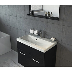 Acheter Auco Meuble de salle de bain de Montreal 02 - Armoire de rangement Meuble lavabo evier Meuble lavabo Noir brilliant 60x35 cm