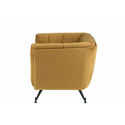 Inside 75 Fauteuil Lounge MARIANAH Ocre pas cher