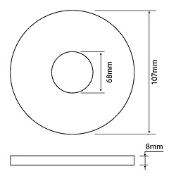 Avis Somatherm For You Joint de cuvette de réservoir rondelle en mousse Dimensions : 110x70x9