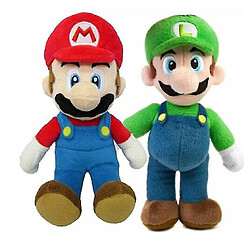 Universal 2pcs Super Mario Bros Plush Doll Mario Luigi Soft Stuffed Animal Teddy Toy Kids Gift(2pcs) 