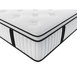 Vente-Unique Ensemble 160 x 200 cm sommier + matelas ressorts ensachés surmatelas intégré ép.28cm - AMERICAN DREAM de YSMÉE pas cher