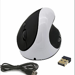 Acheter Universal Souris verticales ergonomiques sans fil optique optique pour ordinateur portable PC, noir