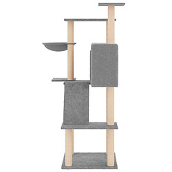 Acheter Arbre à chat avec griffoirs,niche pour chat en sisal gris clair 143 cm -MN69789