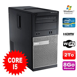 PC Tour DELL Optiplex 3010 MT Intel I5-2400 Graveur 8Go 2000Go HDMI Wifi W7 · Occasion 