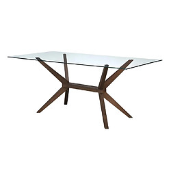 Avis Vente-Unique Ensemble table + 4 chaises BELINDA - Hêtre et Noyer