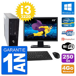 PC Fujitsu E910 DT Ecran 19" Intel i3-3220 RAM 4Go Disque 250Go Windows 10 Wifi · Occasion 