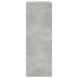 Maison Chic Buffet commode,console avec 6 tiroirs pour rangement Gris béton 50x34x96 cm Aggloméré -MN53947 pas cher