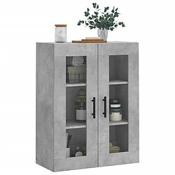 Acheter Maison Chic Armoire murale,Meuble de Rangement pour salon,cuisine gris béton 69,5x34x90 cm -MN88392