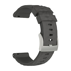 Wewoo Bracelet pour montre connectée Dragonne de remplacement en silicone SUUNTO Sport Baro Gris 