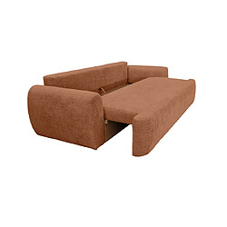 Avis Bestmobilier Mahina - canapé droit 3 places - convertible avec coffre - en tissu bouclette