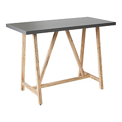 Beliani Table de jardin Bois solide Bois clair TALAMONE