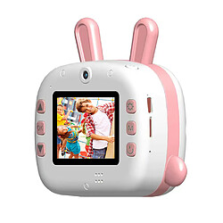 Docooler Appareil photo imprimante pour enfants KX-09 WiFi avec écran de 2,4", couleur rose