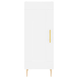 Maison Chic Buffet,Meuble de Rangement,commode pour salon,Cuisine blanc 34,5x34x90 cm bois d'ingénierie -MN43875 pas cher