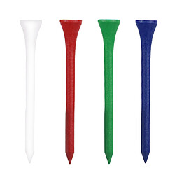 Golfeur Couleurs mixtes Golf Tees en bois - Lot de 200pcs 83mm (3 1/4 ")