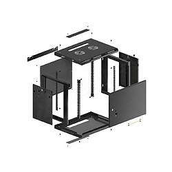 LANBERG WALL MOUNT RACK CABINET 19`` 6U 600X600 pas cher