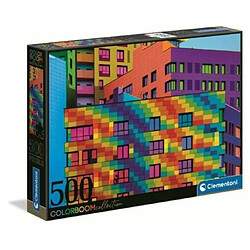 puzzle clementoni squares colorboom 500pz multicolore [35094]