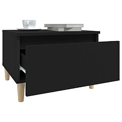 Acheter vidaXL Table d'appoint Noir 50x46x35 cm Bois d'ingénierie