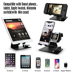 Universal 3 en 1 rechargeable clips station dock station pour i série 4/3/2/1 portable tablette support xr xs max x | portable support rep pas cher