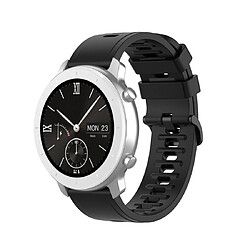 Wewoo Bracelet pour montre connectée de remplacement de Smartwatch en silicone Amazfit GTRtaille 22 mm noir