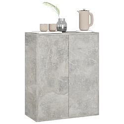 Acheter Maison Chic Buffet,Meuble de Rangement,commode pour salon,Cuisine Gris béton 60 x 30 x 75 cm Aggloméré -MN24028