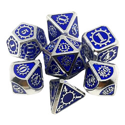 7 Pièces Dés En Métal Polyèdre Pour D & D Pathfinder RPG Jeu 08 Lot de dés polyèdres