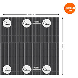 Acheter Ecd Germany Canisse anthracite PVC 80x900cm clôture brise-vue pour balcon terrasse jardin