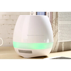 Air Rise Pot de fleur musical Bluetooth Enceinte Blanc