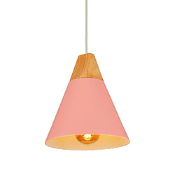 Stoex Lampe À Suspension Moderne Rose Suspension Luminaire Nordique Lustre Rétro Abat-Jour en Métal Ampoule E27 Suspension Intérieure