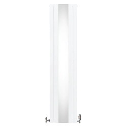 Monstershop Radiateur Plat avec Miroir & Valves - 1800mm x 425mm – Blanc