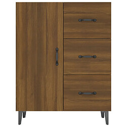 Acheter vidaXL Buffet chêne marron 69,5x34x90 cm bois d'ingénierie