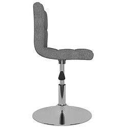 Avis vidaXL Chaises pivotantes à manger lot de 4 Gris clair Tissu