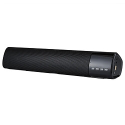 Wewoo Enceinte Bluetooth noir V3.0 + EDR haut-parleur stéréo avec écran LCD, MIC intégré, Appels mains-libres de soutien et carte TF & AUX IN, Distance: 10m