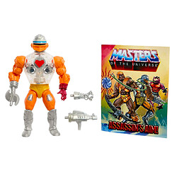 Mattel Masters of the Universe Origins HKM69 Figurine d'action Rise of Snake Men Mini Comic Roboto articulé de Collection Motu avec Accessoire et Mini Bande dessinée