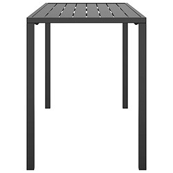 Avis vidaXL Table à manger de jardin anthracite 110x54x70 cm acier