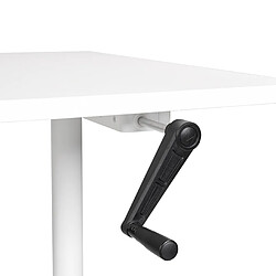 Beliani Table à hauteur ajustable Manuel 160 x 72 cm Blanc DESTINAS pas cher