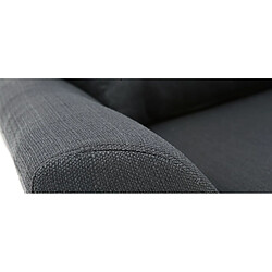 Acheter Miliboo Canapé scandinave tissu gris anthracite 3 places ALICE