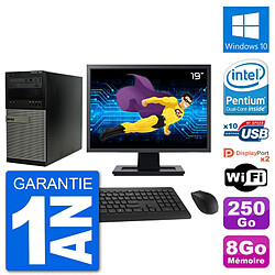 PC Tour Dell 7020 Ecran 19" Intel G3220 RAM 8Go Disque 250Go Windows 10 Wifi · Occasion 