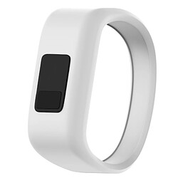 Wewoo Bracelet pour montre connectée Dragonne en silicone sport Garmin Vivofit JRtaille petite blanche 