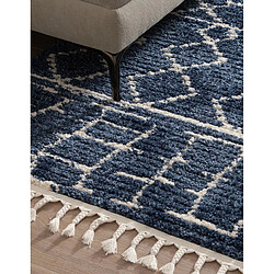 Avis Hadorn Tapis shaggy 245x160 Bleu Frauenfeld Diamond