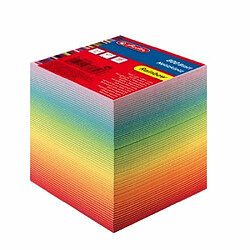 Herlitz 10901973 Cube bloc-notes 800 feuilles 9 x 9 x 8,5 cm (Couleurs de l'arc-en-ciel) (Import Allemagne)