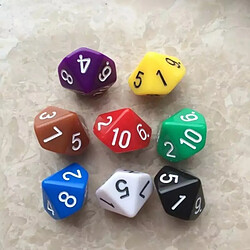 Acheter Wewoo Jeu de 5 jeux créatifs de de rôle de dés multicolores de DND mélangés Rouge