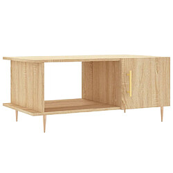 vidaXL Table basse chêne sonoma 90x50x40 cm bois d'ingénierie