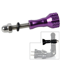 Wewoo Pour GoPro HERO 4 / Violet 3+ / 3/2/1, Longueur: 5cm Aluminium Mini Bouton Pouce Vis à Boulon Inoxydable 