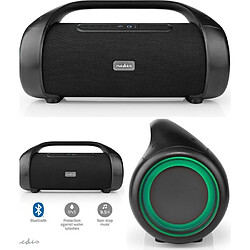 NEDIS Enceinte Bluetooth amplifiée sono mobile 120W type JBL LED RGB -TWS AUX 6.35mm- ETANCHE SUR BATTERIE IPX5