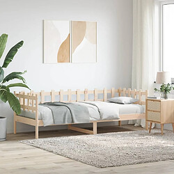 Maison Chic Lit de jour, Lit de repos pour Salon Chambre,Canapé-lit,Lit d'invité 90x190 cm Bois de pin massif -MN56037