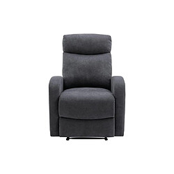 Vente-Unique Fauteuil relax en tissu gris EVELYN pas cher