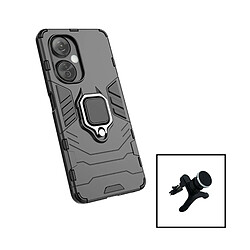 PHONECARE Kit Support Magnétique de Voiture Renforcé + Coque 3X1 Military Defender pour OnePlus Nord N30 - Noir 