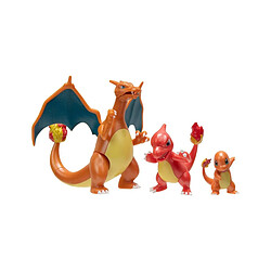 Jazwares Pokémon - Pack 3 figurines Select Evolution Charmander , Charmeleon , Charizard 